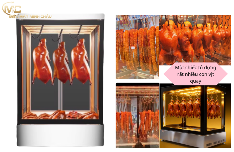 Tủ trưng bày giữ nóng gà vịt