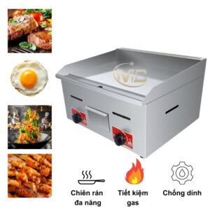 Bếp rán mặt phẳng dùng gas 718 – Giải pháp tiết kiệm cho bếp công nghiệp, quán ăn lớn