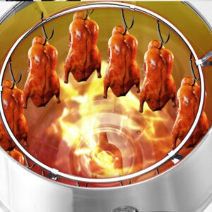 lu quay gà vịt dùng than