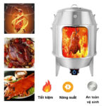Lò Quay Gà Vịt Dùng Than Loại Kính