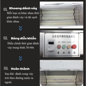 Máy đánh vảy cá công nghiệp