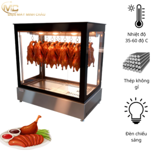 tủ trưng bày gà vịt