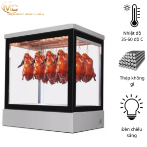 Tủ trưng bày giữ nóng gà vịt