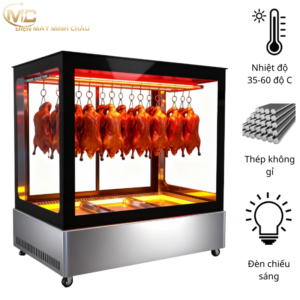 tủ trưng bày gà vịt