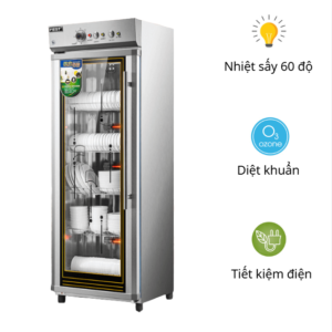 Tủ sấy bát 1 cánh kính
