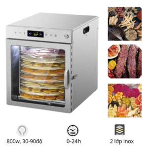 Máy sấy hoa quả loại 12 khay xoay
