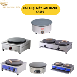 Các loại máy làm bánh Crepe