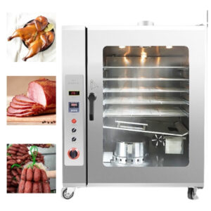 Tủ Sấy Xông Khói Xúc Xích Lạp Xưởng 6 Khay Dùng Gas