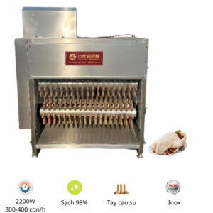 Máy Vặt Lông Gà Vịt Liên Hoàn 5 Trục Minh Châu