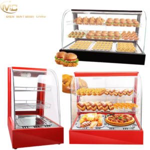 Tủ Trưng Bày Giữ Nóng Kính Cong – Giải Pháp Giữ Nhiệt Và Trưng Bày Thực Phẩm Hấp Dẫn